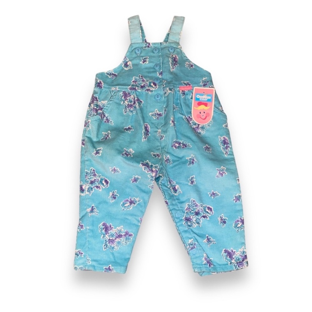 NWT Deadstock Vintage Oshkosh B'gosh Floral Overalls